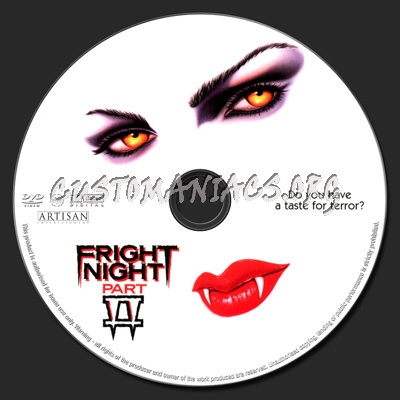 Fright Night 2 dvd label