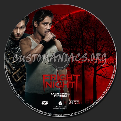Fright Night 2011 dvd label