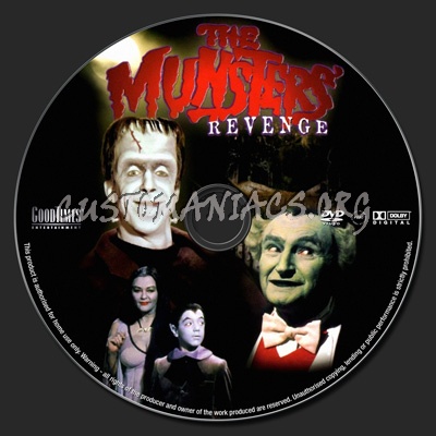 The Munsters Revenge dvd label