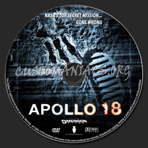 Apollo 18 dvd label