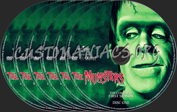 The Munsters Season 1 dvd label