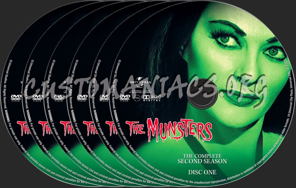 The Munsters Season 2 dvd label