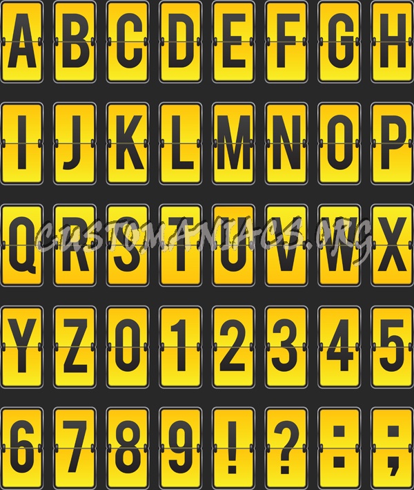 Yellow Alphabet 