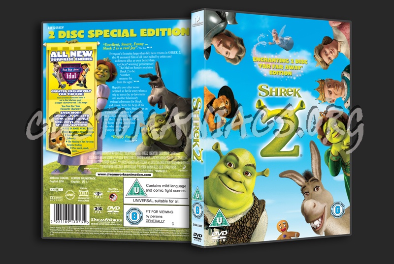 shrek 2 dvd cover