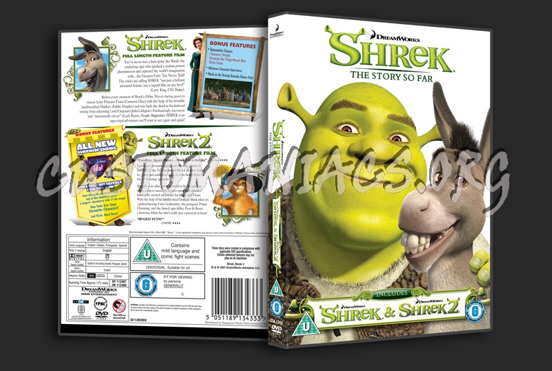 shrek 2 dvd cover