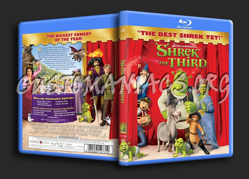 Shrek the Third blu-ray cover