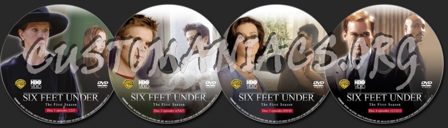 Six Feet Under Season 1 dvd label
