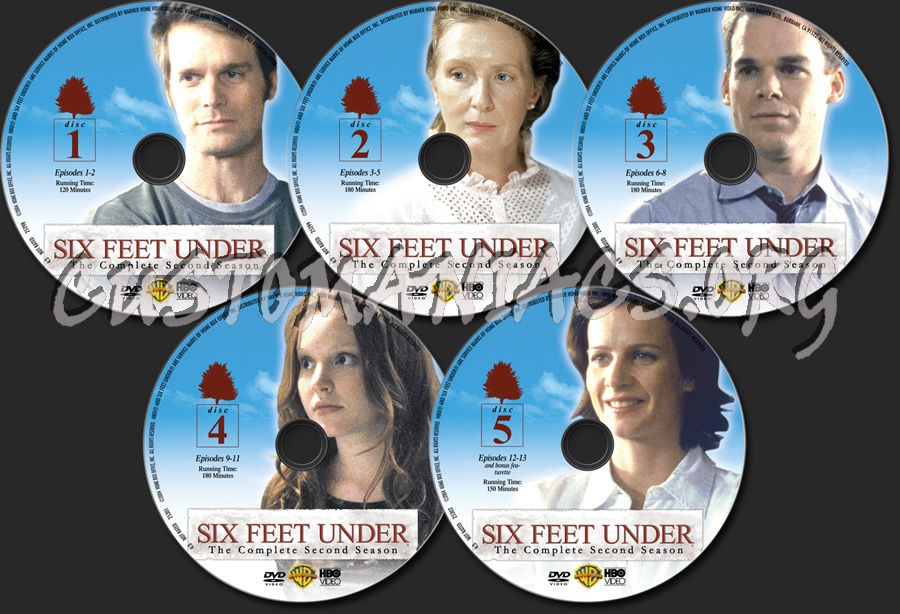 Six Feet Under Season 2 dvd label