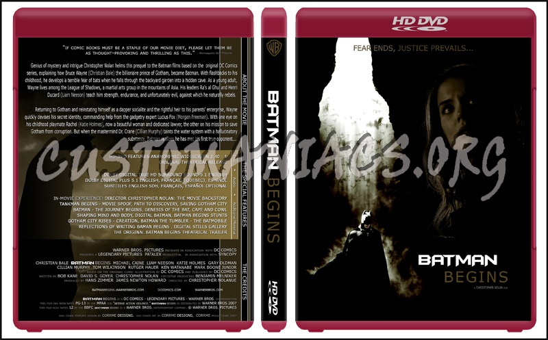 Batman Begins dvd cover