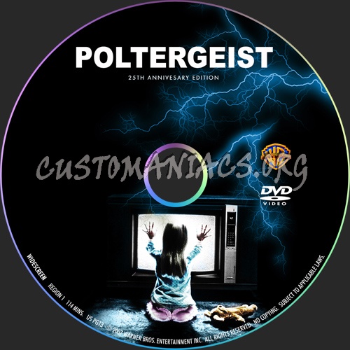 Poltergeist 25th Anniversary dvd label
