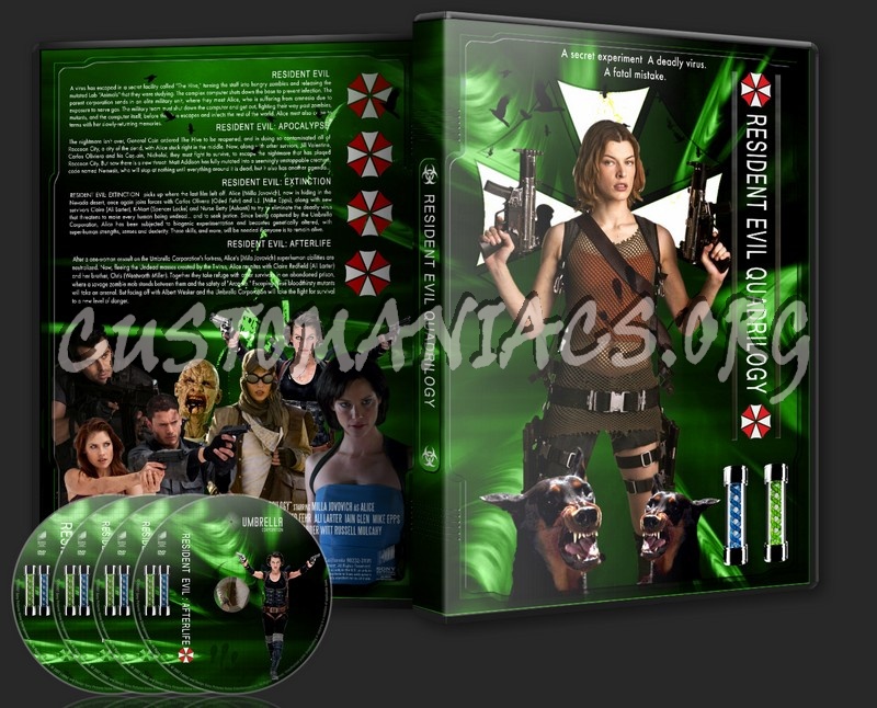 Resident Evil Quadrilogy dvd cover