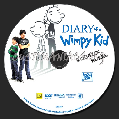 Diary of a Wimpy Kid - Rodrick Rules dvd label