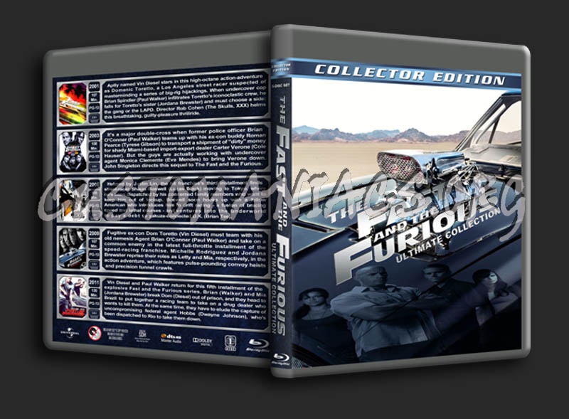 The Fast and The Furious Ultimate Collection blu-ray cover