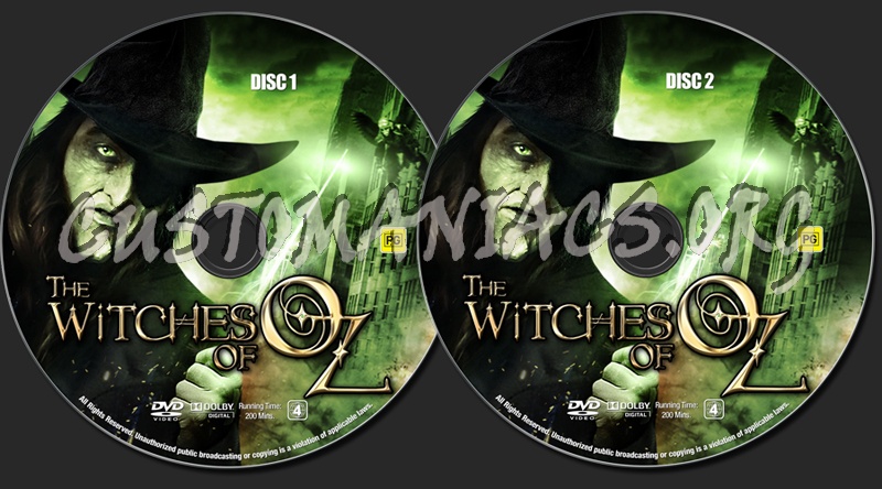 The Witches of Oz dvd label