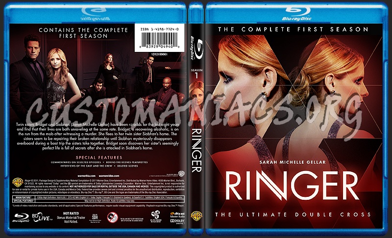 Ringer (2011) - TV Collection blu-ray cover