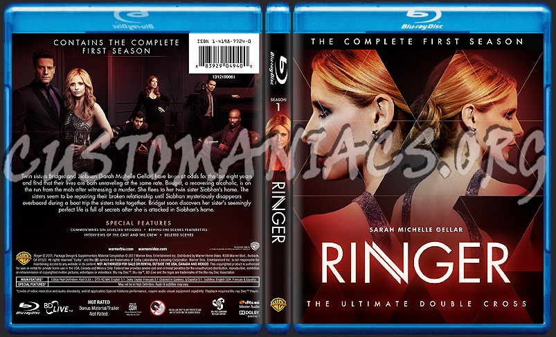 Ringer (2011) - TV Collection blu-ray cover