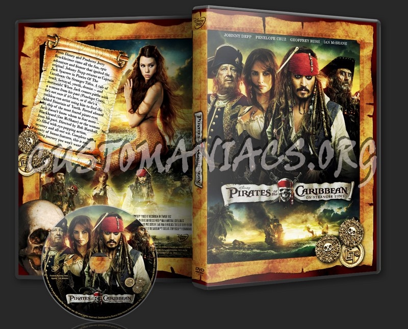 Pirates Caribbean:On Stranger Tides dvd cover