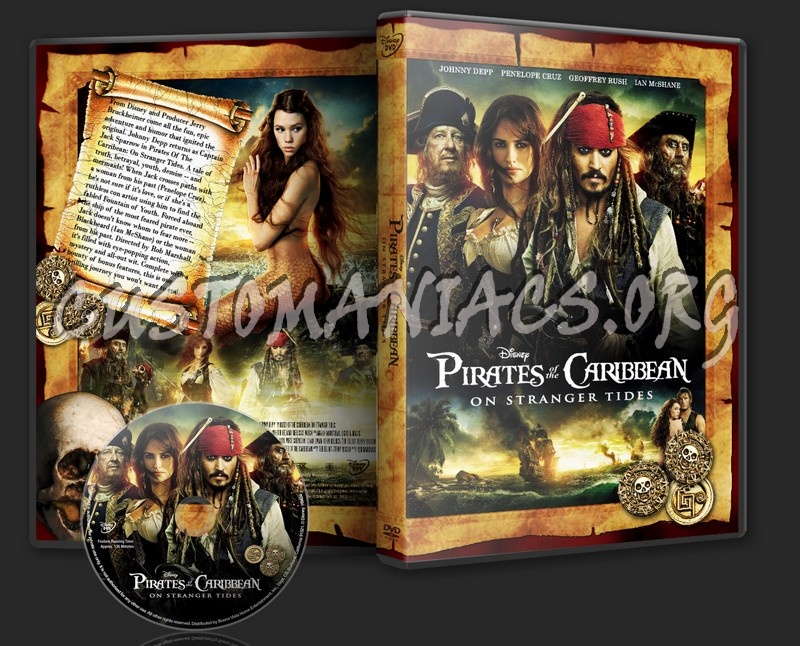 Pirates Caribbean:On Stranger Tides dvd cover