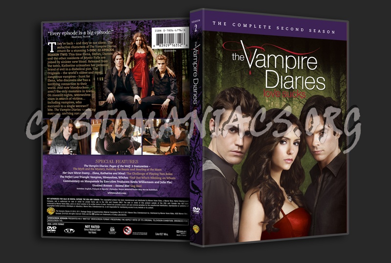 The Vampire Diaries Season 2 dvd cover