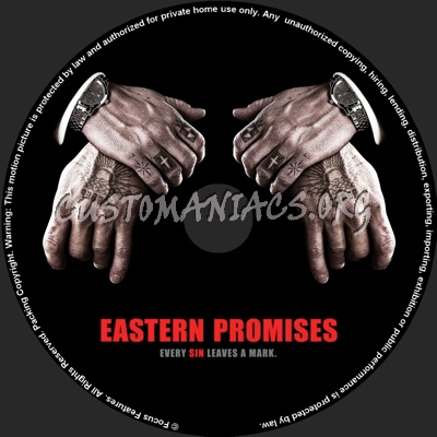 Eastern Promises dvd label