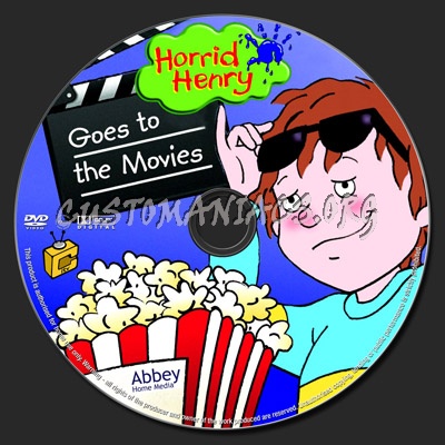 Horrid Henry Goes To The Movies dvd label