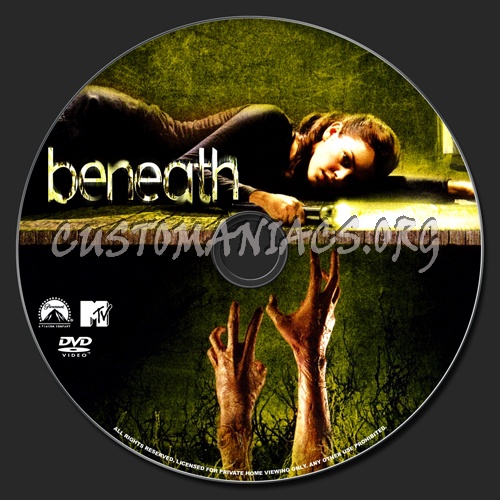 Beneath dvd label