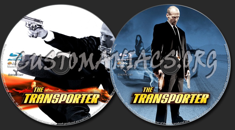 The Transporter blu-ray label