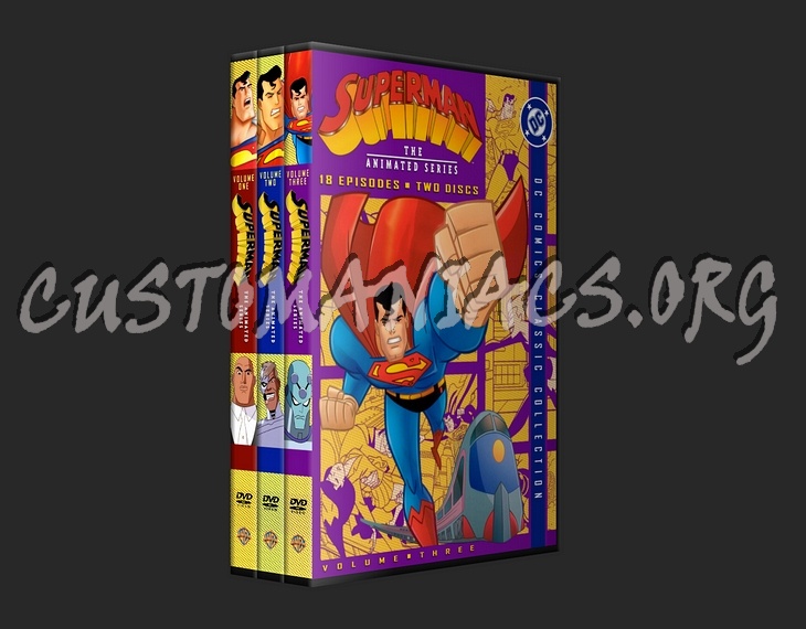 SuperMan the Animated Series dvd cover - DVD Covers & Labels by  Customaniacs, id: 26911 free download highres dvd cover