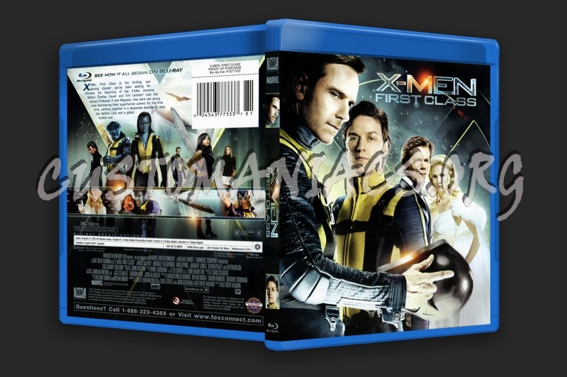 X-Men: First Class blu-ray cover