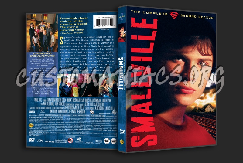Smallville Season 2 dvd cover