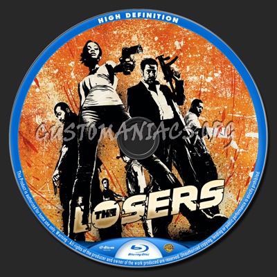 The Losers blu-ray label