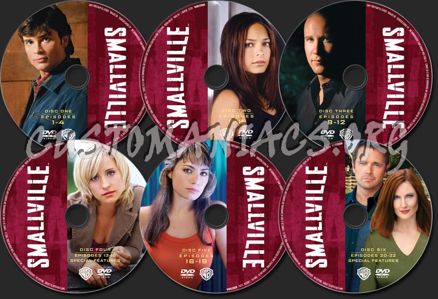 Smallville Season 5 dvd label