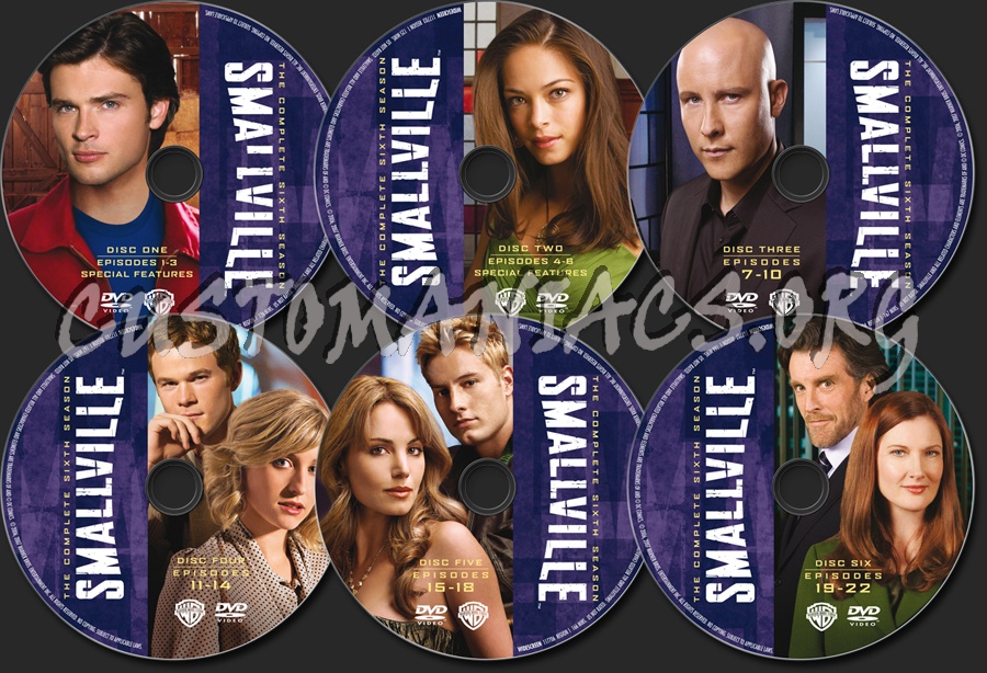 Smallville Season 6 dvd label