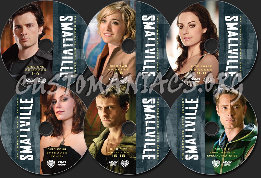 Smallville Season 9 dvd label