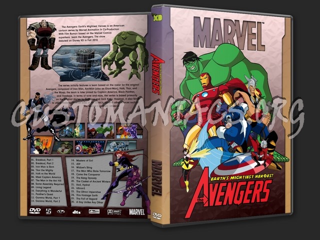 The Avengers Earth's Mightiest Heroes (Marvel Anime) dvd cover