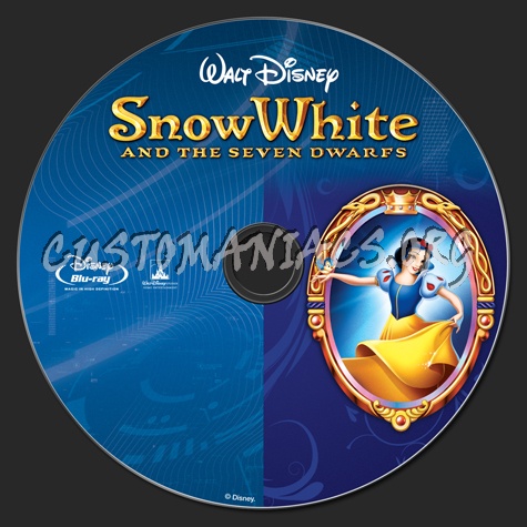 Snow White and the Seven Dwarfs blu-ray label
