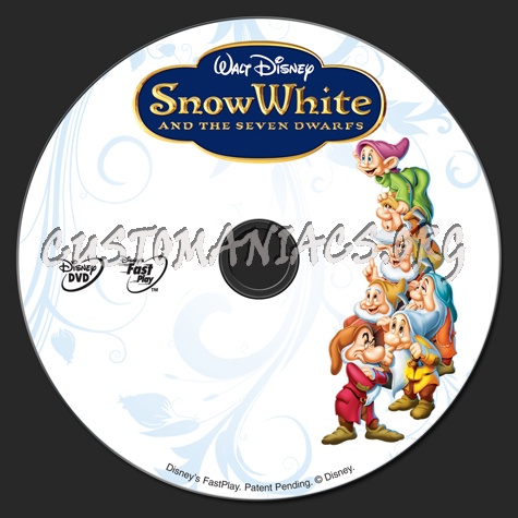 Snow White and the Seven Dwarfs dvd label