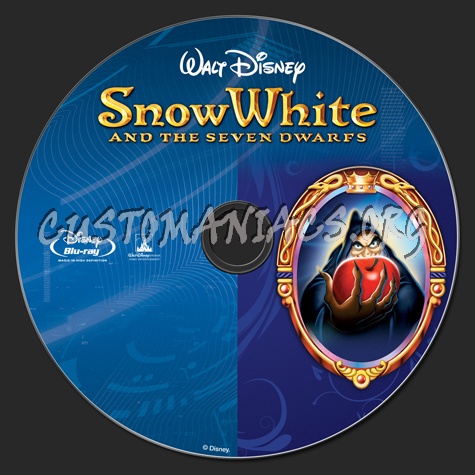 Snow White and the Seven Dwarfs blu-ray label