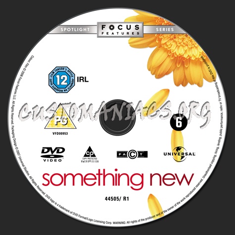 Something New dvd label