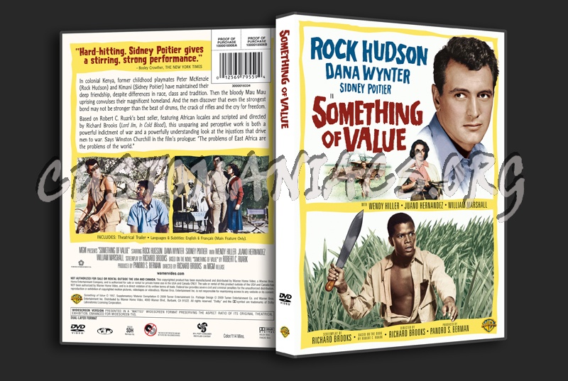 Something of Value dvd cover