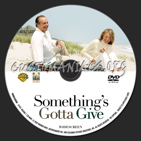 Something's Gotta Give dvd label