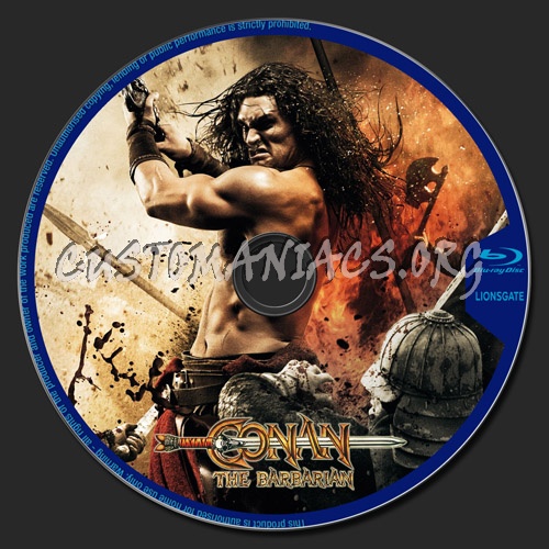 Conan The Barbarian 2011 blu-ray label