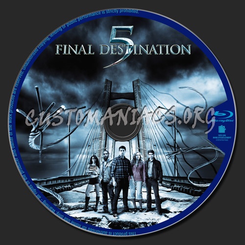 Final Destination 5 blu-ray label