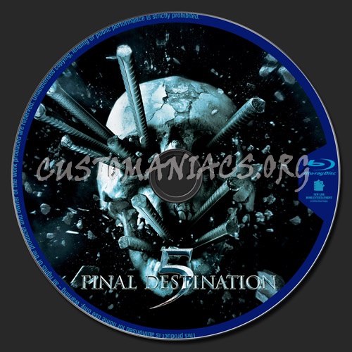 Final Destination 5 blu-ray label