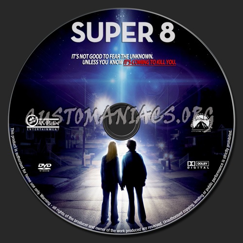 Super 8 dvd label