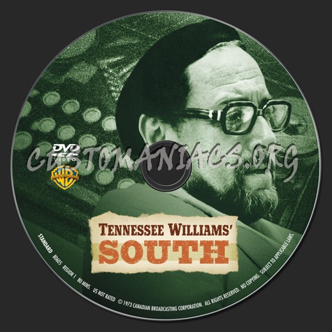 Tennessee Williams' South dvd label