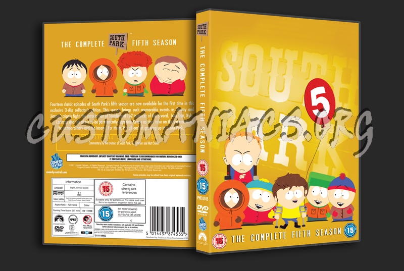 South Park Season 5 dvd cover