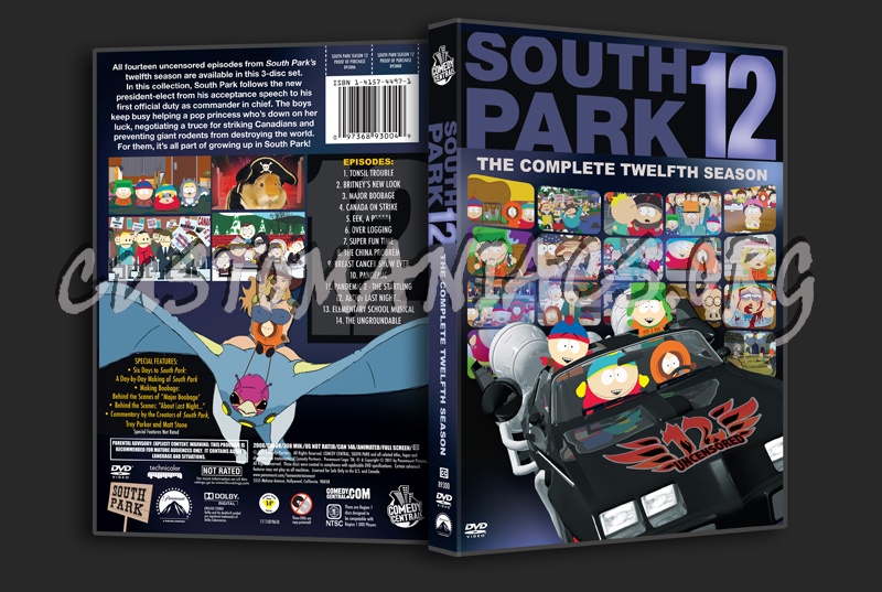 South Park Season 12 dvd cover