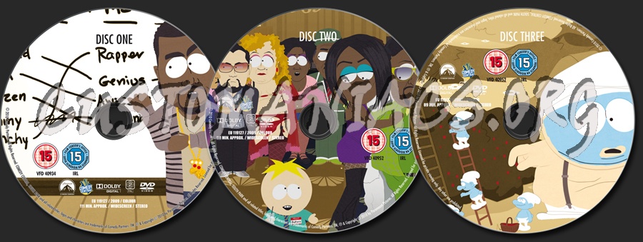 South Park Season 13 dvd label