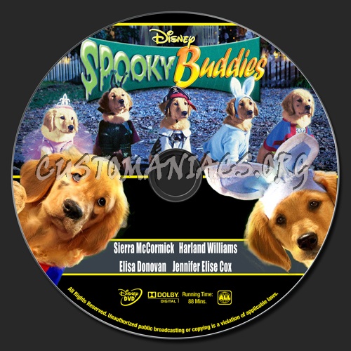 Spooky Buddies dvd label